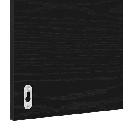 Set di mobili per il bagno 2 pcs Rovere Nero e Bianco | homemem39