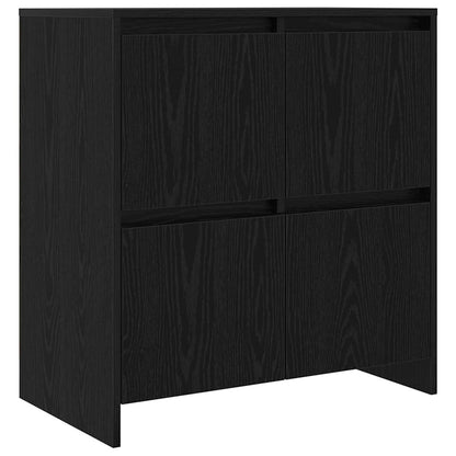 Sideboards 2 pcs Rovere nero 70 x 41 x 75 cm Legno multistrato - homemem39