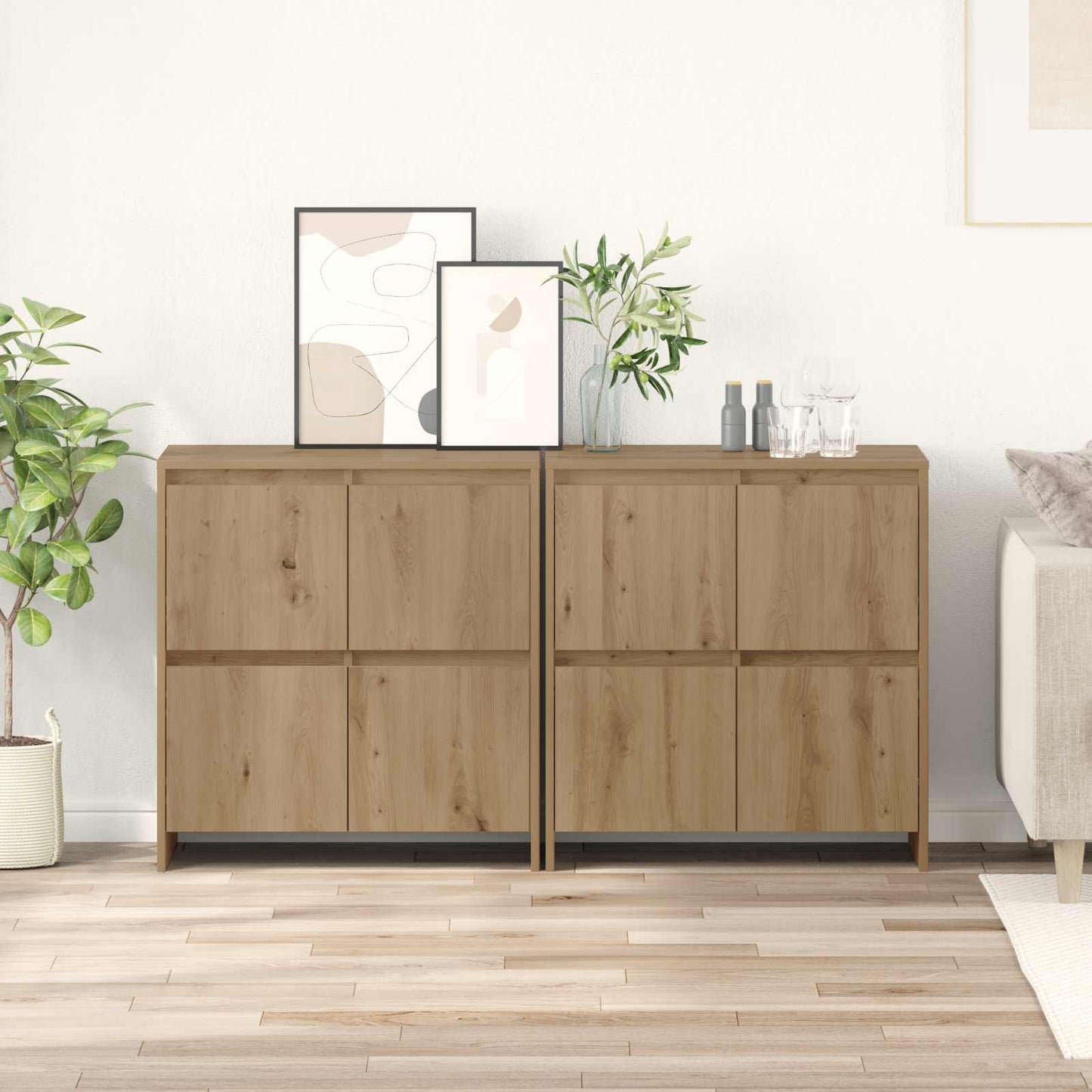 Sideboards 2 pcs rovere artigianale 70 x 41 x 75 cm