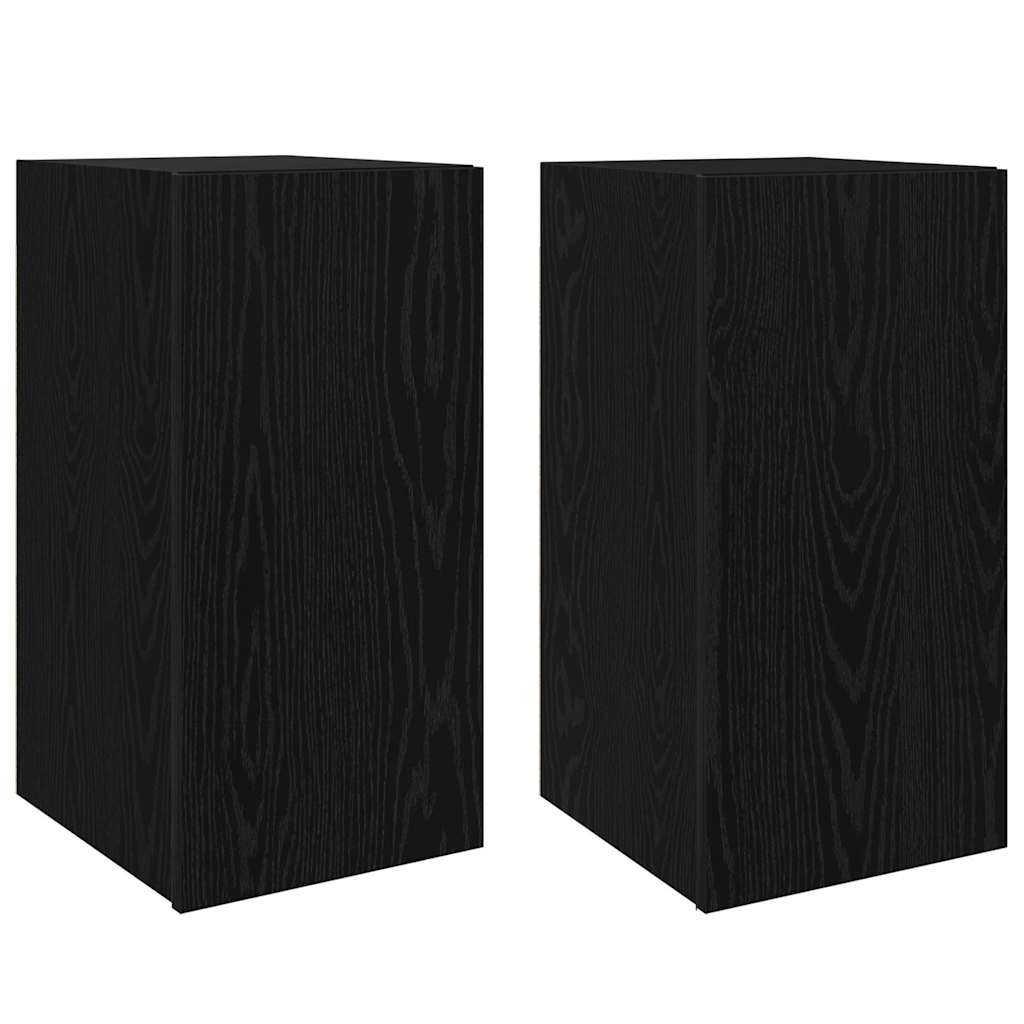 Set di Mobile per TV 4 pcs Rovere nero 30.5 x 30 x 60 cm