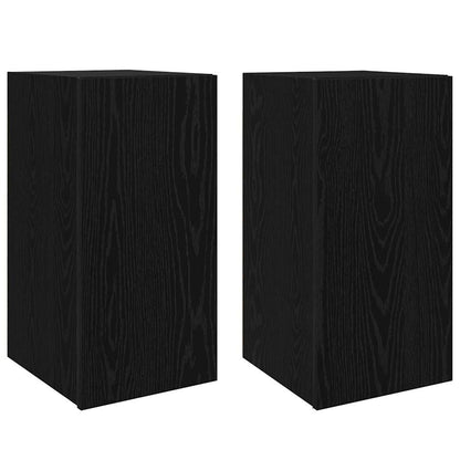 Set di Mobile per TV 4 pcs Rovere nero 30.5 x 30 x 60 cm