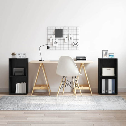 Set mobile TV Rovere Nero Legno multistrato