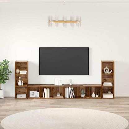 Mobile TV 4 pcs Legno vecchio 37 x 35 x 107,5 cm