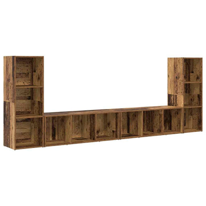 Mobile TV 4 pcs Legno vecchio 37 x 35 x 107,5 cm