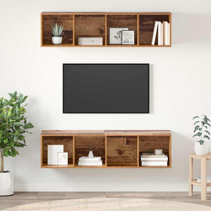 Set mobile TV 2 pcs Legno vecchio 37 x 37 x 142,5 cm