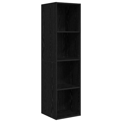Mobile TV 2 pcs Nero 37 x 37 x 142.5 cm Legno multistrato