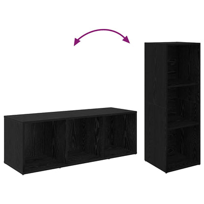 Set mobile TV 2 pcs Rovere nero 107 x 35 x 37 cm