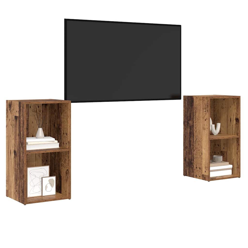 Set mobile TV 2 pcs Legno vecchio 72 x 35 x 36.5 cm