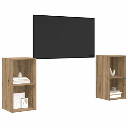 Set mobile TV 2 pcs rovere artigianale 72 x 35 x 36.5 cm
