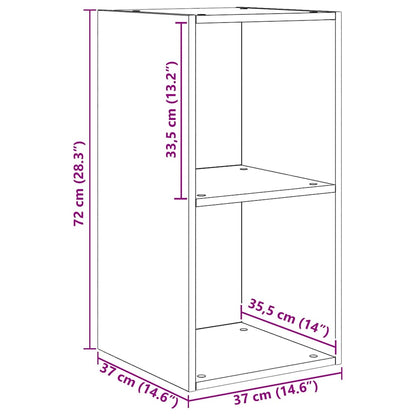 Mobile TV da Parete 4 pcs Quercia Artigianale 37 x 37 x 72 cm