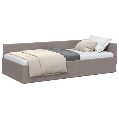 Cornice del letto ad angolo Talpa 90 cm x 190 cm Tessuto | homemem39