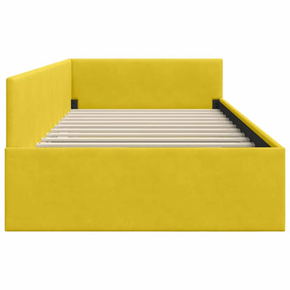 Cornice del letto ad angolo Altro Giallo 80 x 200 cm - homemem39