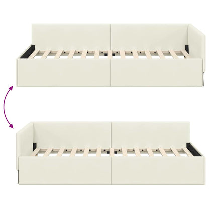 Cornice del letto ad angolo Altro Crema 80 x 200 cm - homemem39