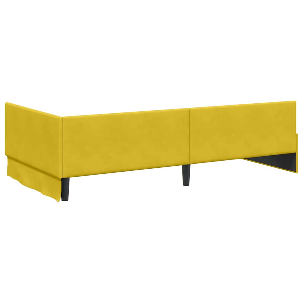 Cornice del letto ad angolo Altro Giallo 90 x 190 cm - homemem39