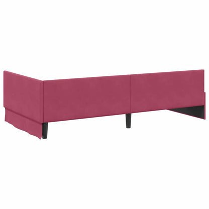 Cornice del letto ad angolo Altro Rosso vino 90 x 200 cm - homemem39