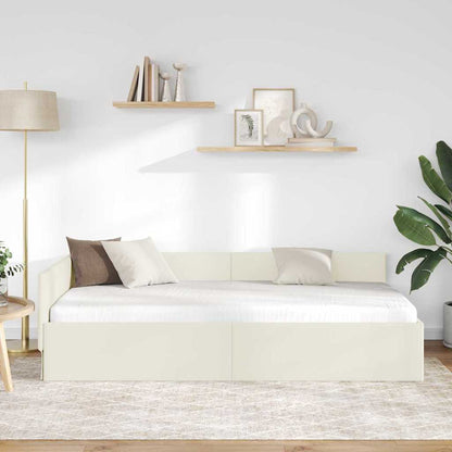 Cornice del letto ad angolo Altro Crema 90 x 200 cm - homemem39