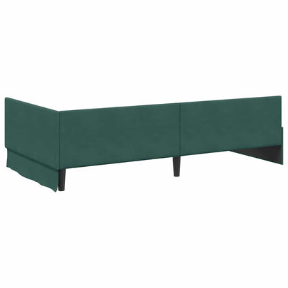 Cornice del letto ad angolo Altro Verde scuro 100 x 200 cm - homemem39