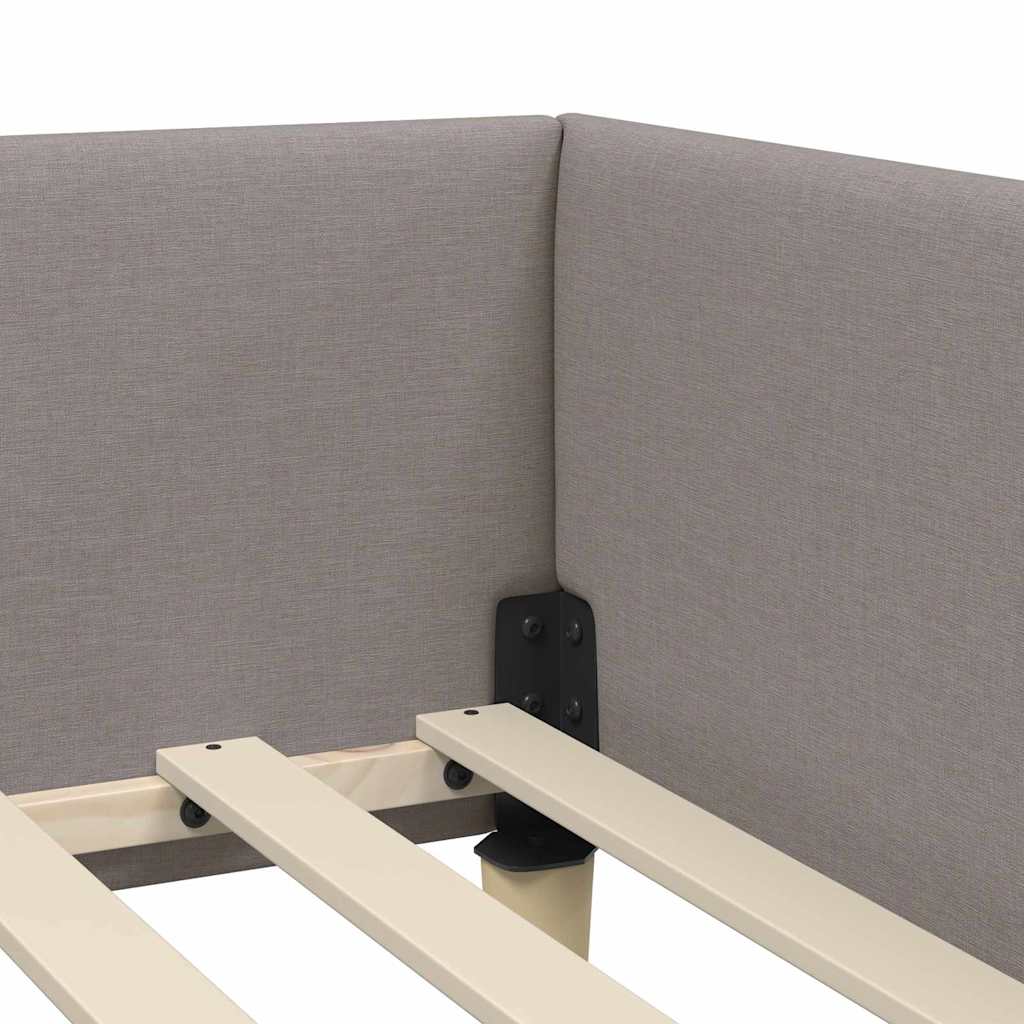 Cornice del letto ad angolo Talpa 90 x 200 cm Tessuto - homemem39