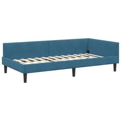 Struttura del letto ad angolo con testiera Blu 80 x 200 cm - homemem39