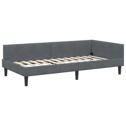 Cornice del letto ad angolo Grigio scuro 100 cm x 200 cm | homemem39
