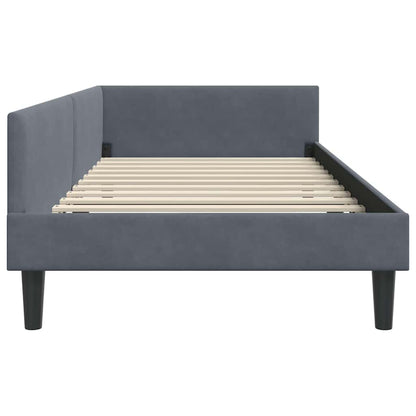 Cornice del letto ad angolo Grigio scuro 100 cm x 200 cm | homemem39