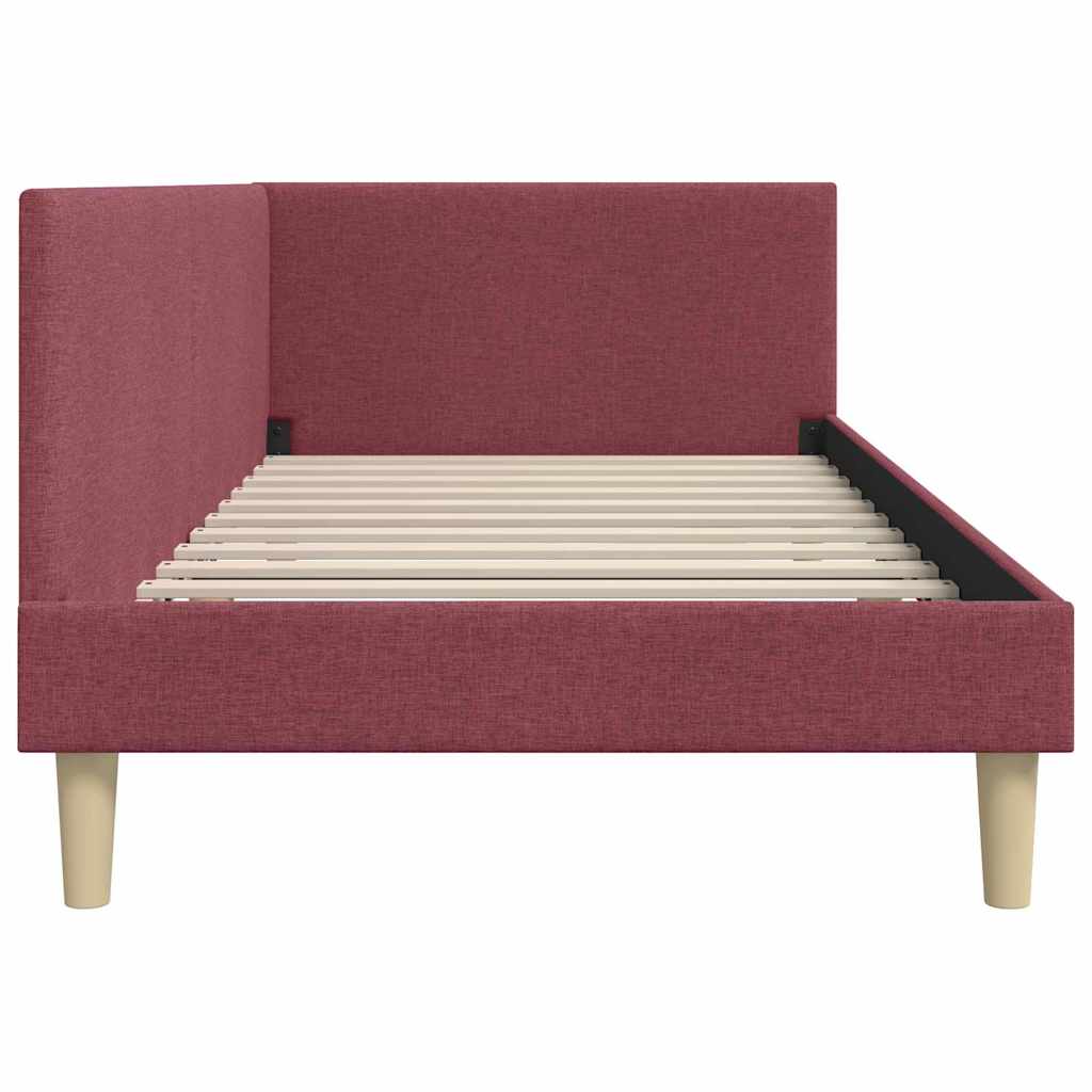Cornice del letto ad angolo Altro Rosso vino 90 x 190 cm - homemem39