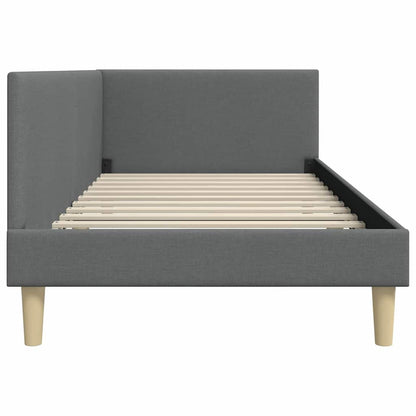 Cornice del letto ad angolo Grigio scuro 90 cm x 200 cm | homemem39