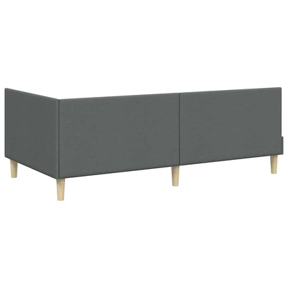 Cornice del letto ad angolo Grigio scuro 100 cm x 200 cm | homemem39