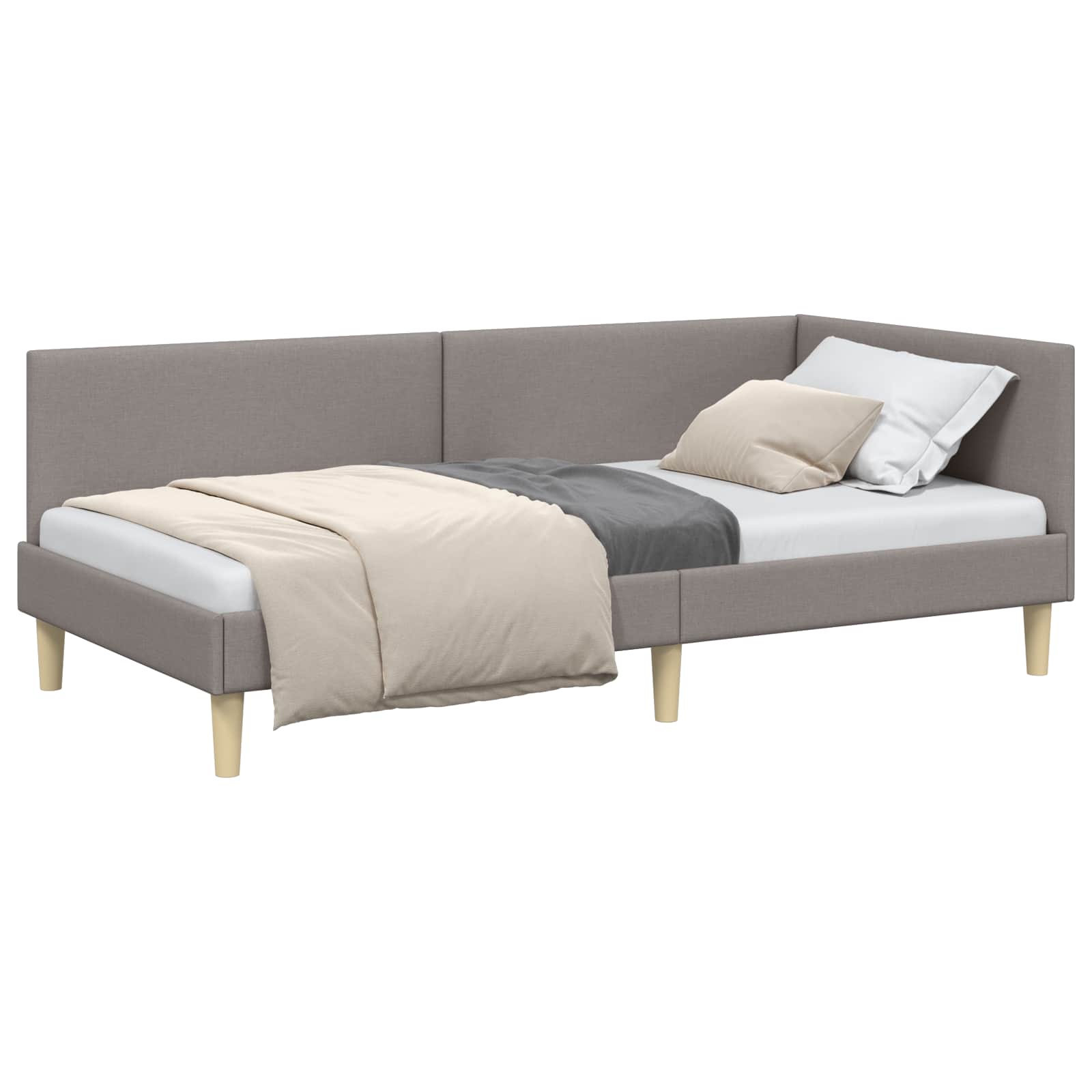 Cornice del letto ad angolo con testiera Talpa 100 cm x 200 cm | homemem39