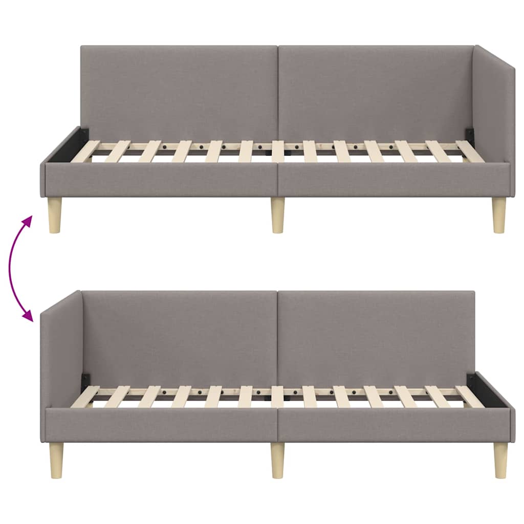 Cornice del letto ad angolo con testiera Talpa 100 cm x 200 cm | homemem39
