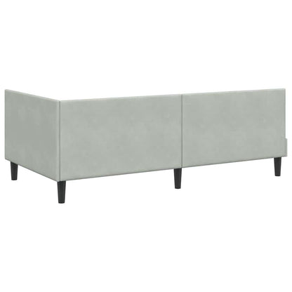 Cornice del letto ad angolo Grigio chiaro 80 cm x 200 cm | homemem39