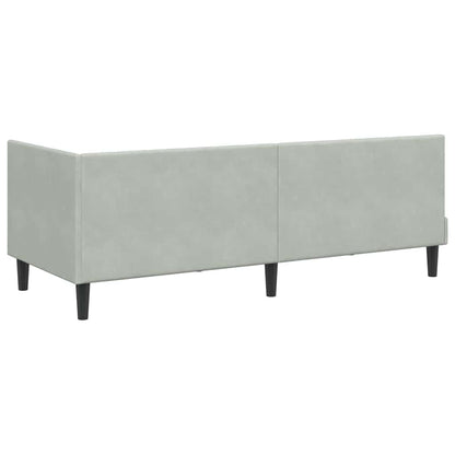 Cornice del letto ad angolo Grigio chiaro 80 cm x 200 cm | homemem39