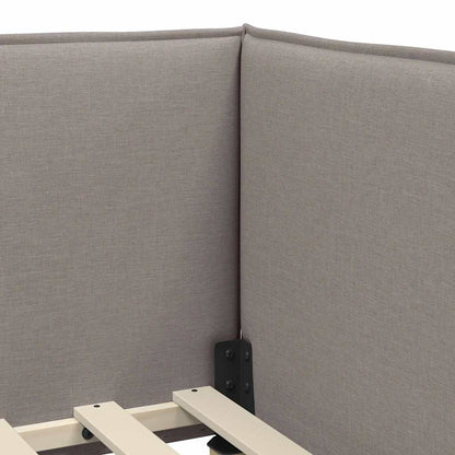 Cornice del letto ad angolo Talpa 100 x 200 cm Tessuto - homemem39