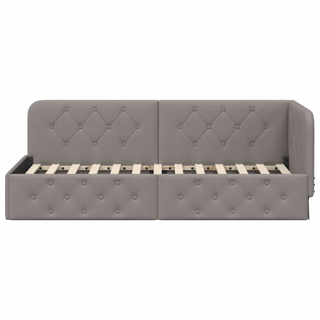Cornice del letto ad angolo Talpa 80 x 200 cm Tessuto | homemem39