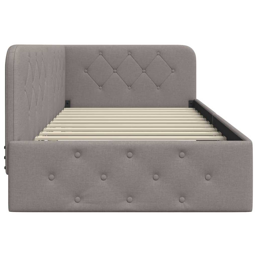 Cornice del letto ad angolo Talpa 100 x 200 cm Tessuto