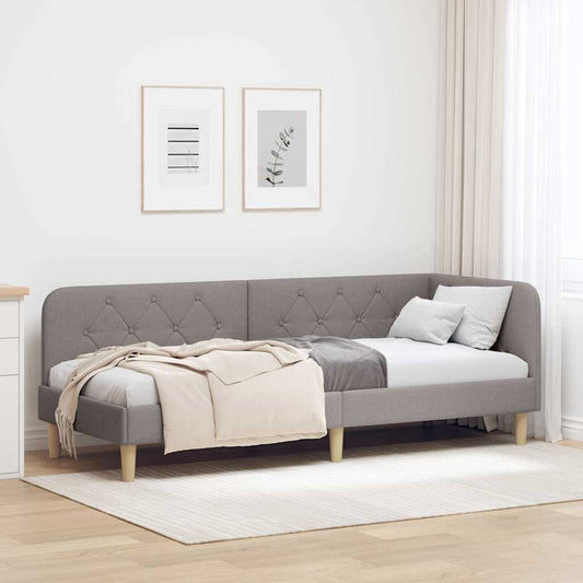 Cornice del letto ad angolo Talpa 80 x 200 cm Tessuto | homemem39