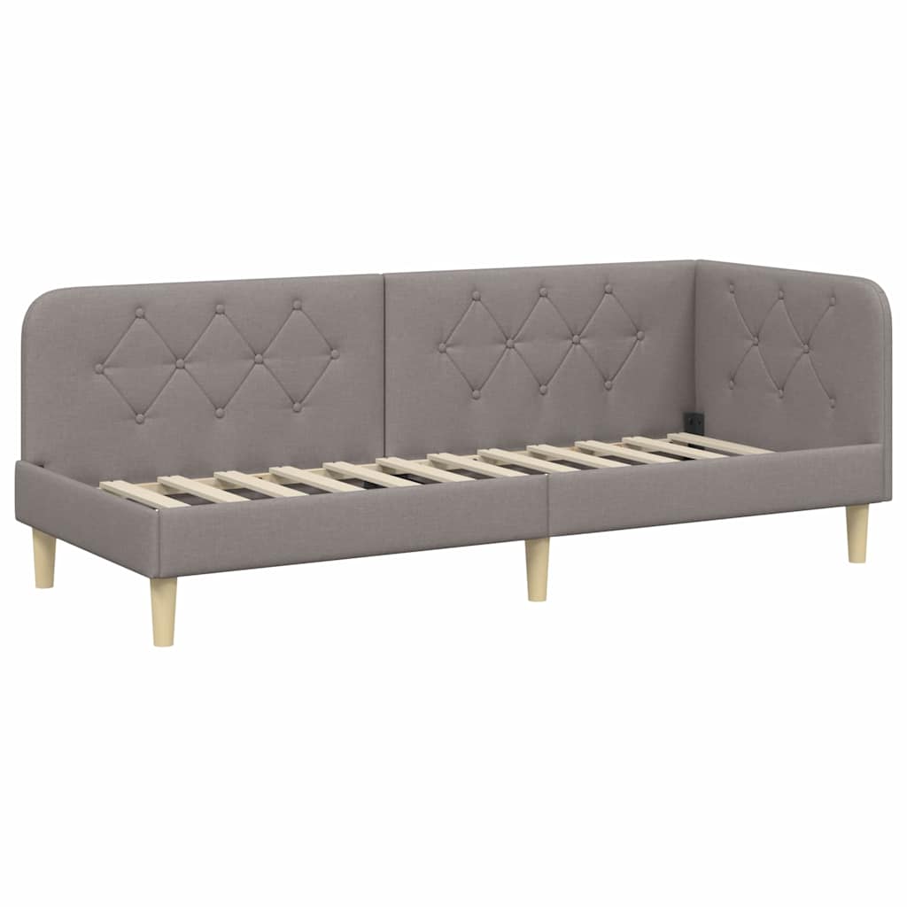 Cornice del letto ad angolo Talpa 80 x 200 cm Tessuto | homemem39