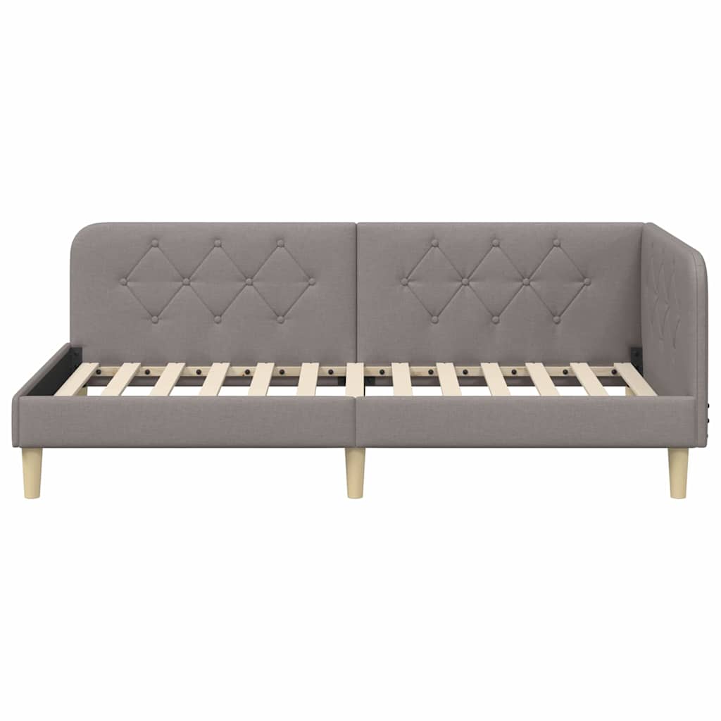 Cornice del letto ad angolo Talpa 100 x 200 cm Tessuto | homemem39