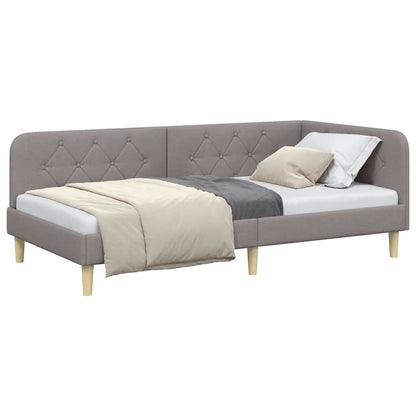 Cornice del letto ad angolo Talpa 100 x 200 cm Tessuto | homemem39