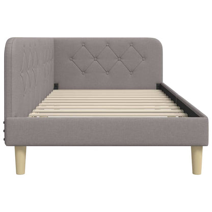 Cornice del letto ad angolo Talpa 100 x 200 cm Tessuto | homemem39
