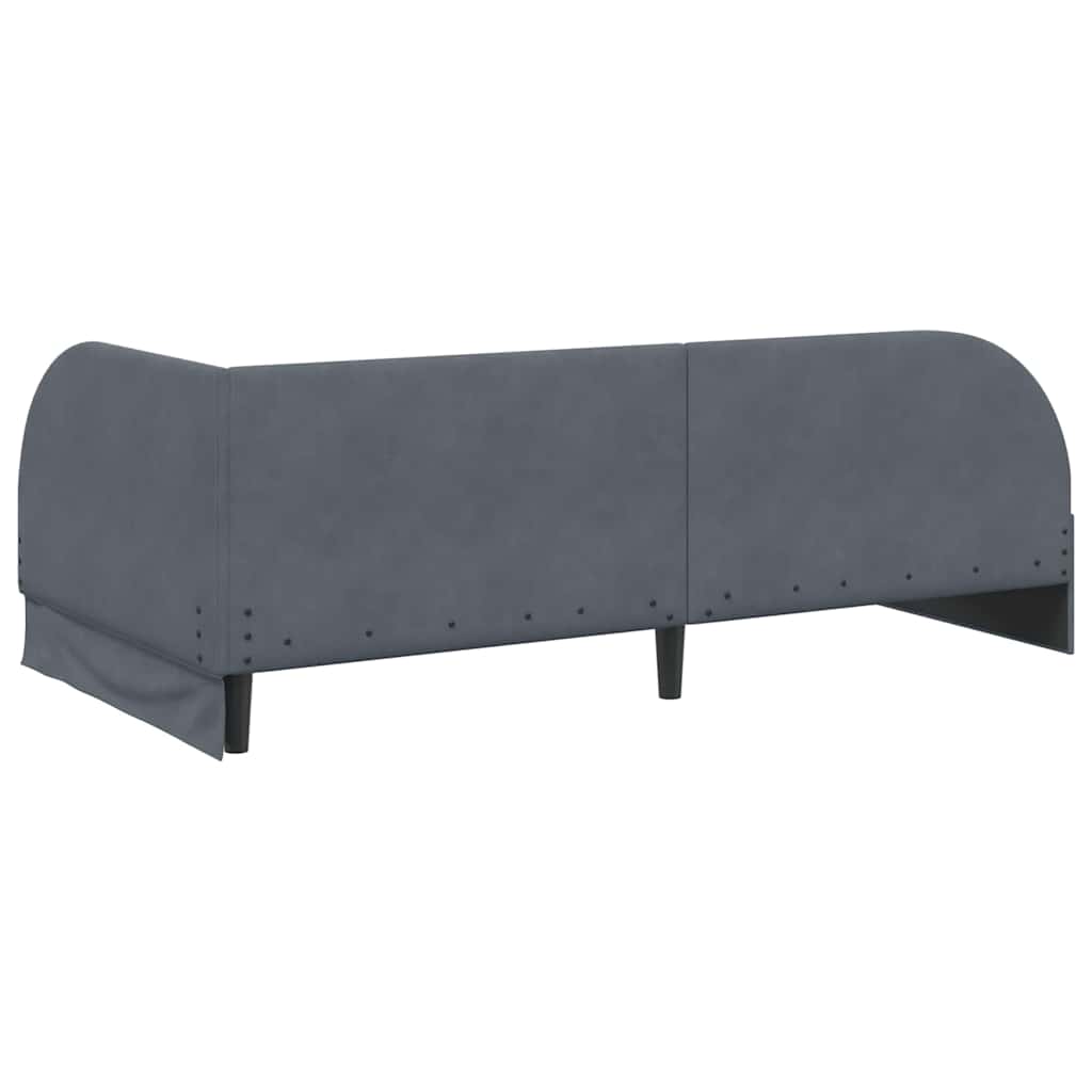 Cornice del letto ad angolo Grigio scuro 100 cm x 200 cm | homemem39