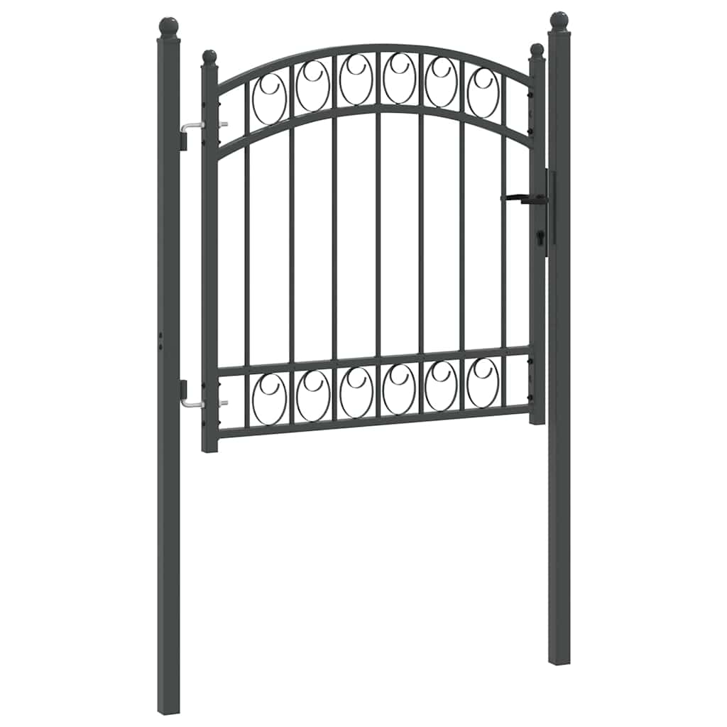 Cancello per recinzione con blocco Grigio 100 x 100 cm