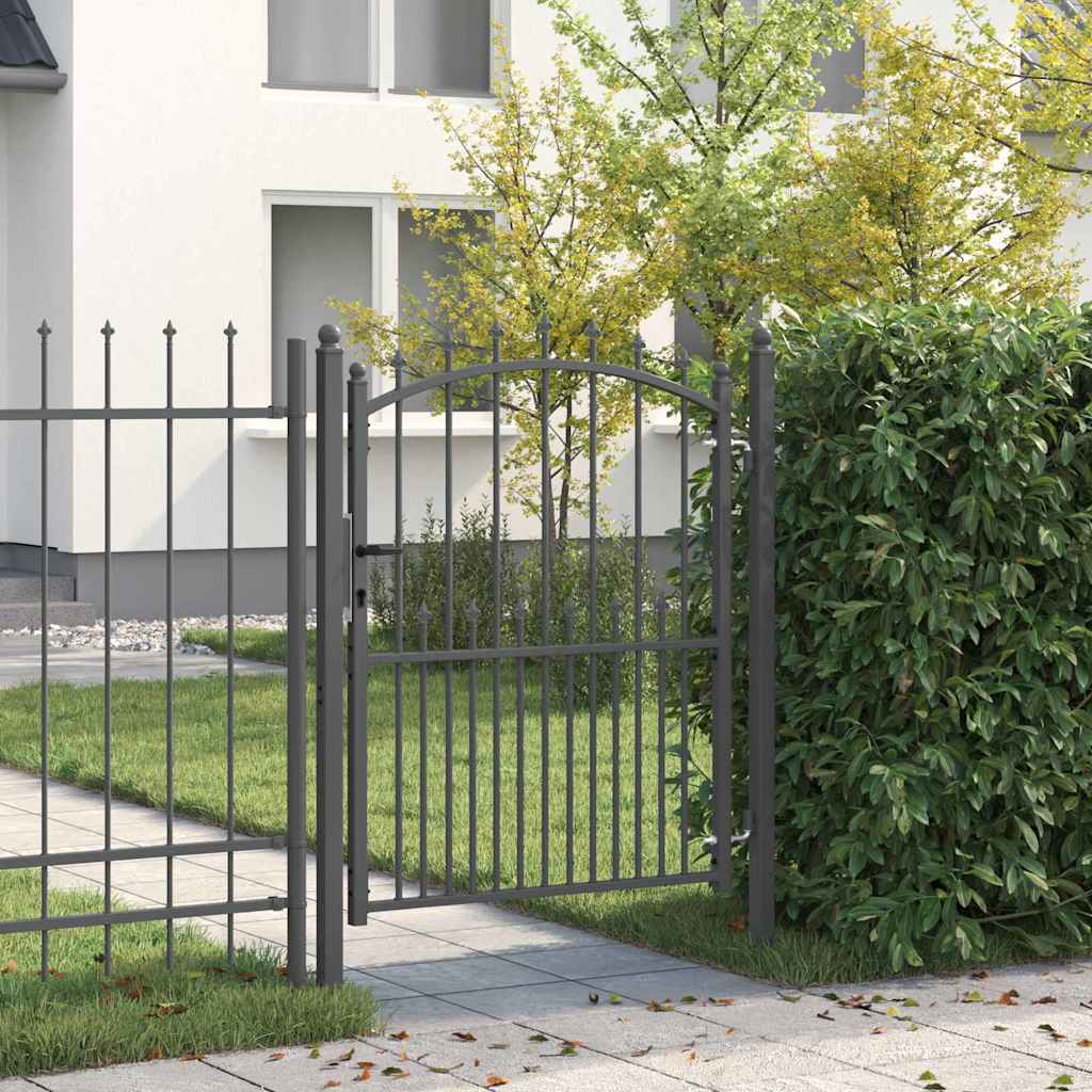 Cancello della recinzione con punte EMMEN 150 x 100 cm | homemem39