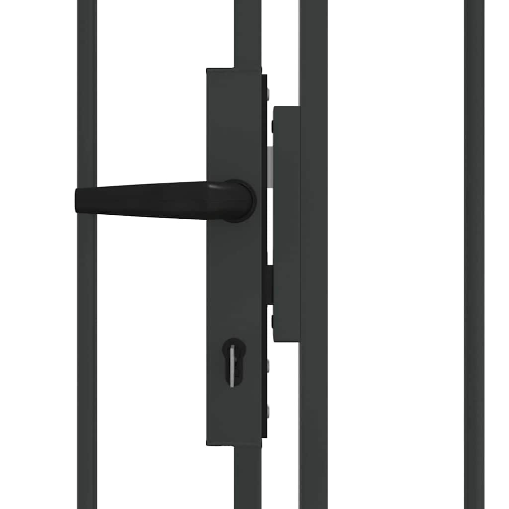 Cancello per recinzione ASSEN 401 x 200 cm Acciaio Grigio | homemem39