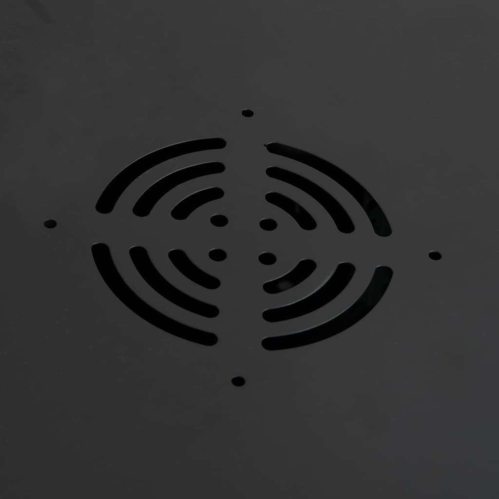 Armadietto di rete Nero 60 x 35 x 28 cm Acciaio