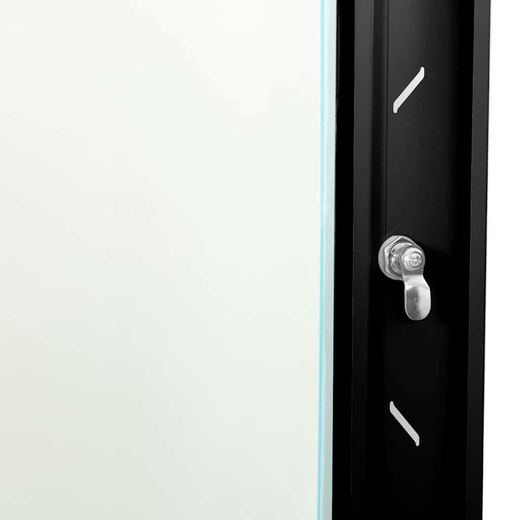 Armadietto di rete Nero 60 x 60 x 50 cm Acciaio