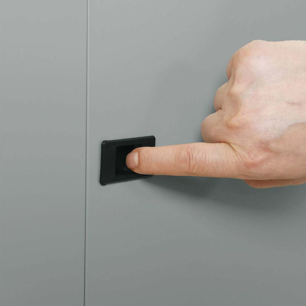 Armadietto di rete Grigio 60 x 60 x 65 cm Acciaio