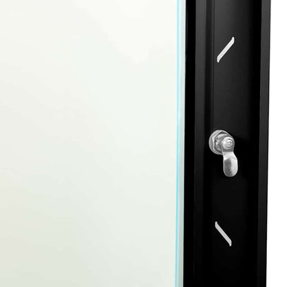 Armadietto di rete Nero 60 x 60 x 80 cm Acciaio