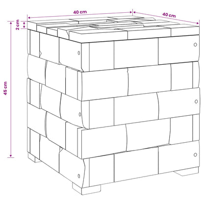 Sgabello per Riporre Marrone 40 x 40 x 45 cm