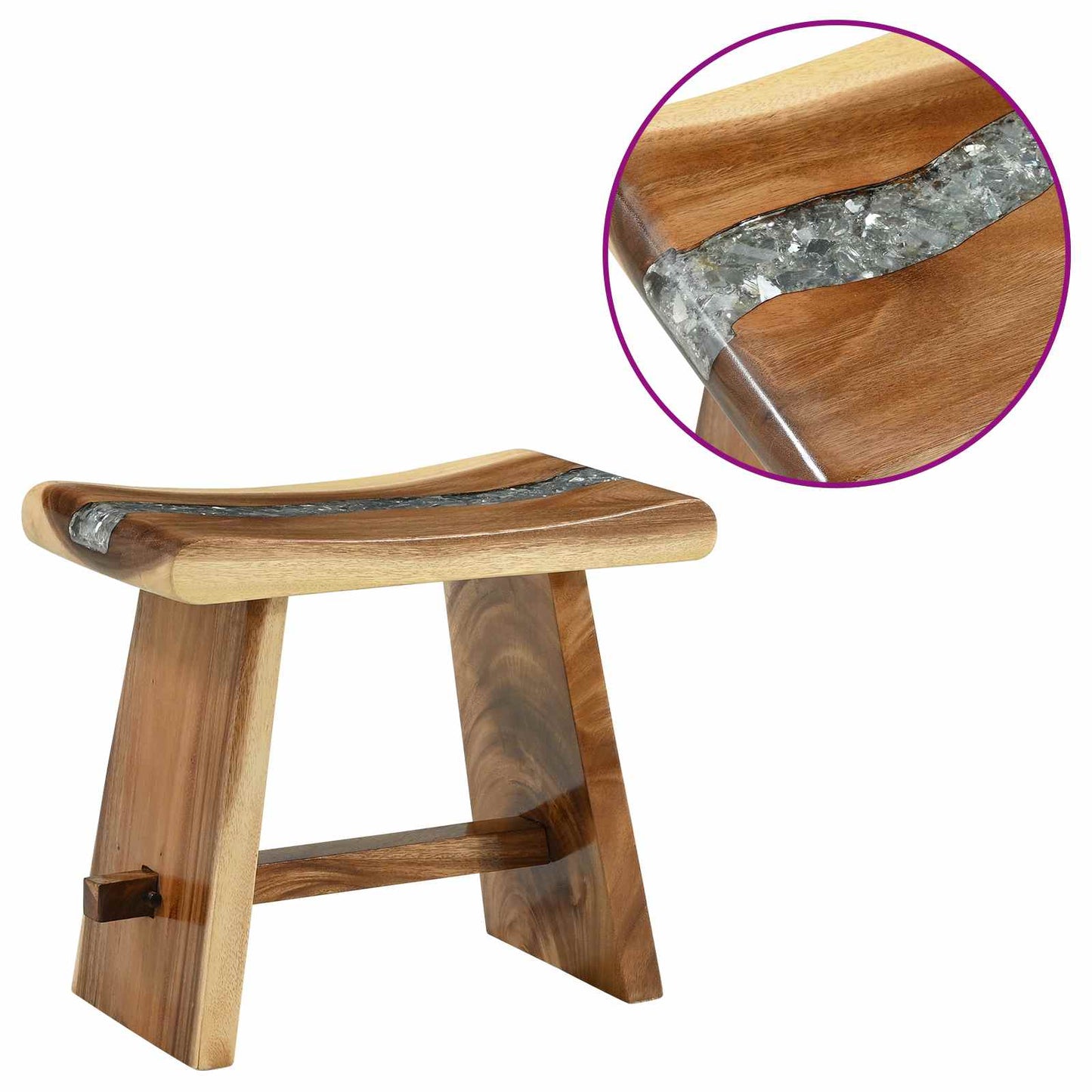 Panchina da doccia Naturale 50 x 30 x 44 cm
